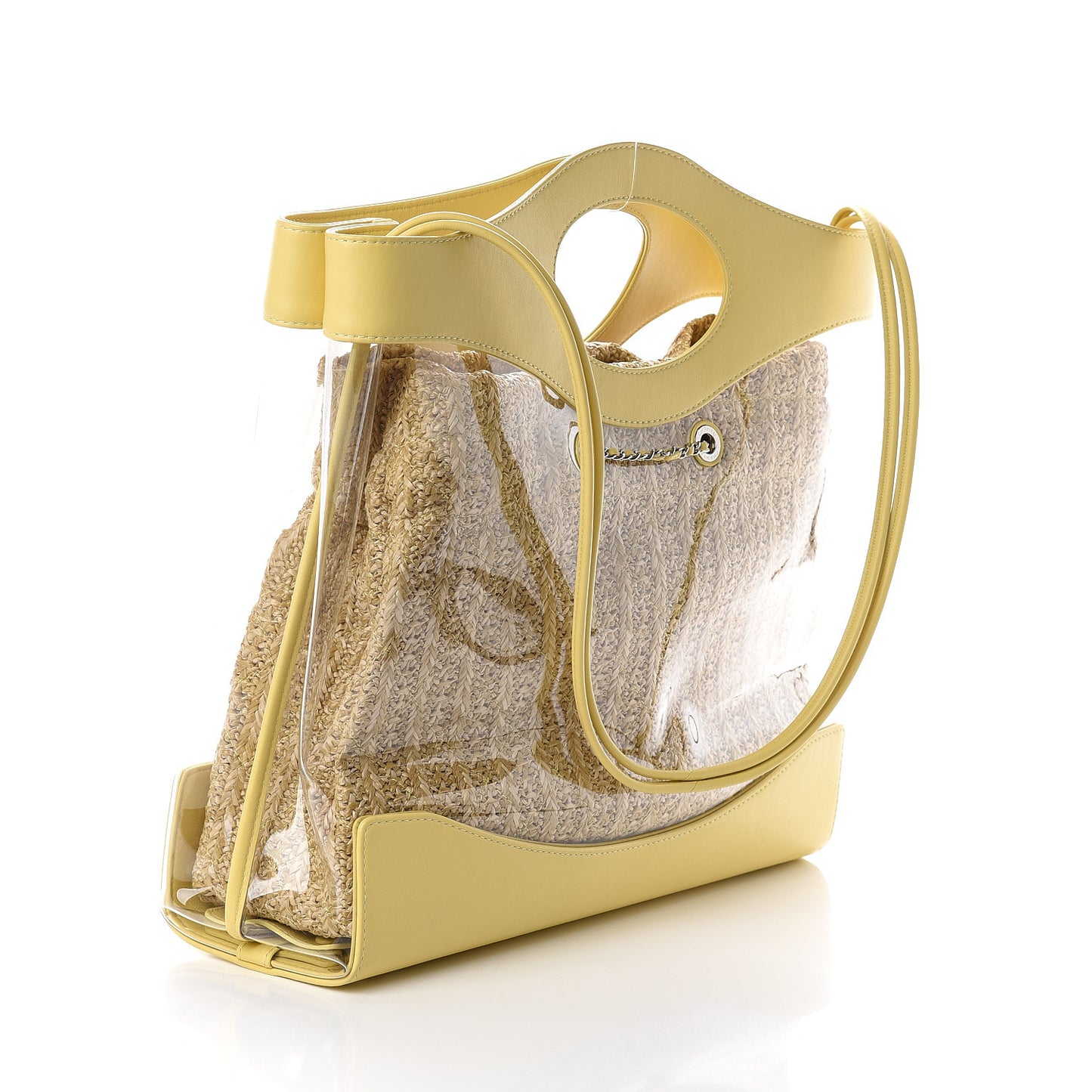Calfskin PVC 31 Bag Yellow