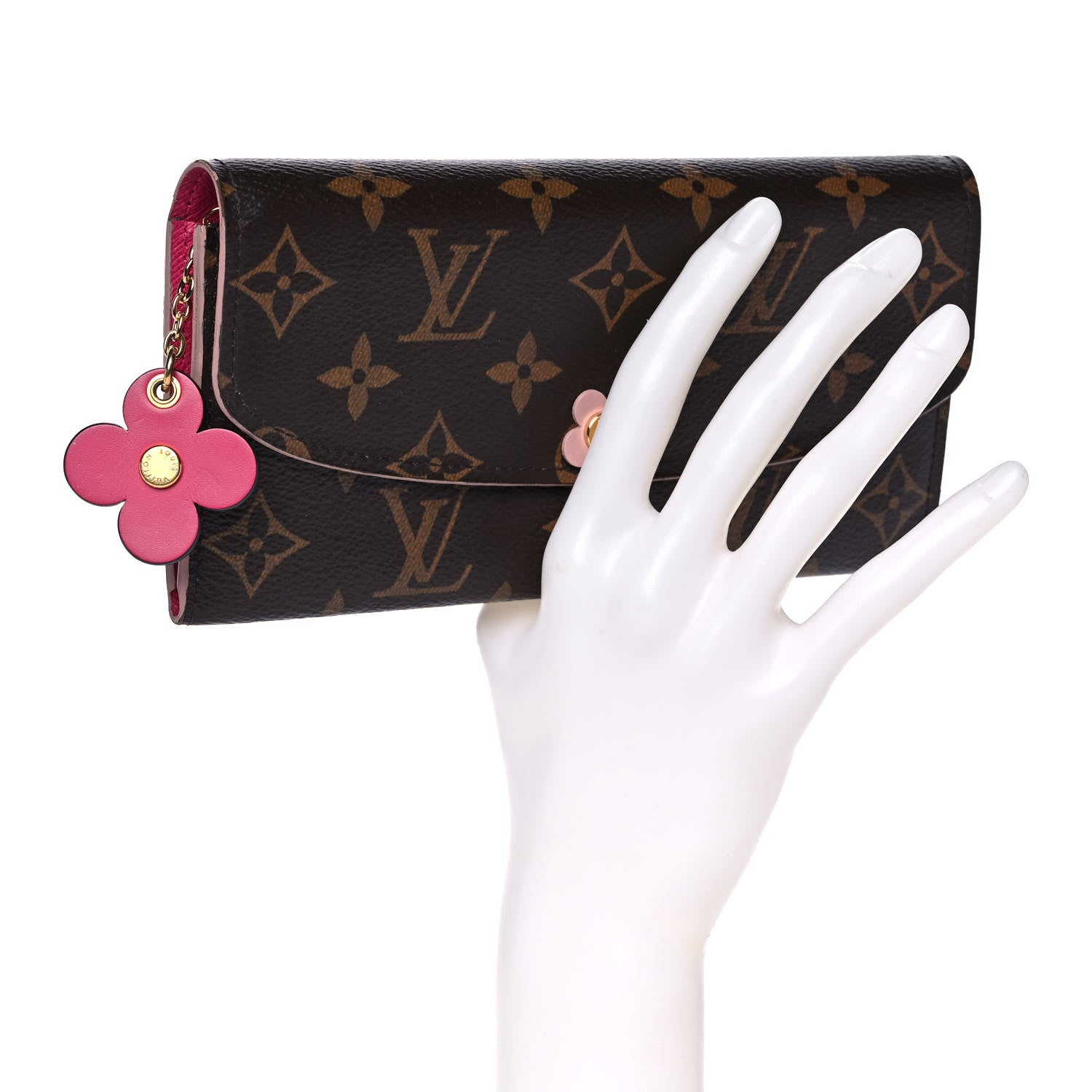 Louis Vuitton Monogram Bloom Flower Emilie Wallet 2 of 14