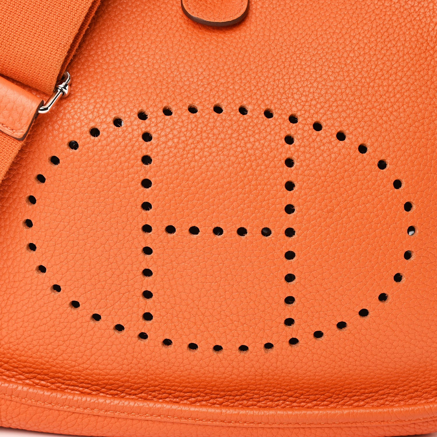 Hermes Taurillon Clemence Evelyne III PM Orange 8 of 10