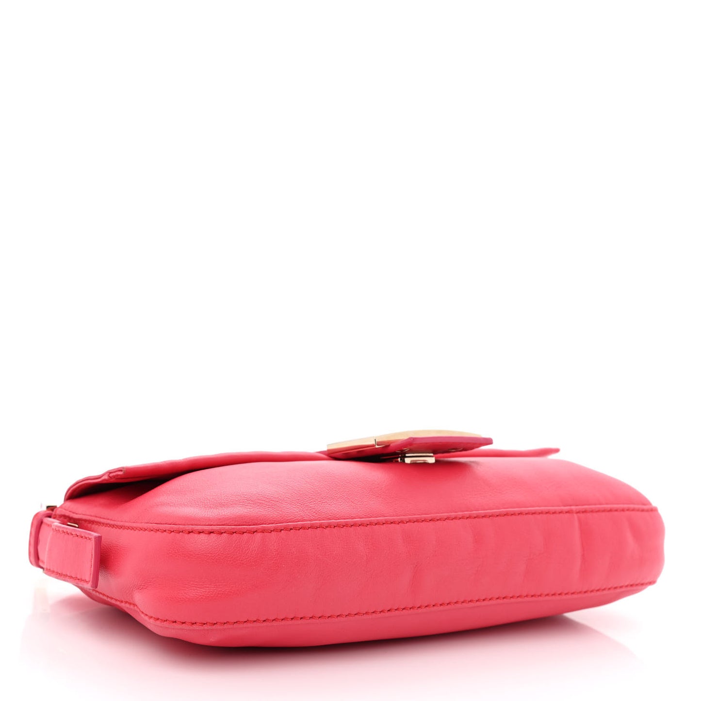 Vitello Enamel Baguette Pink