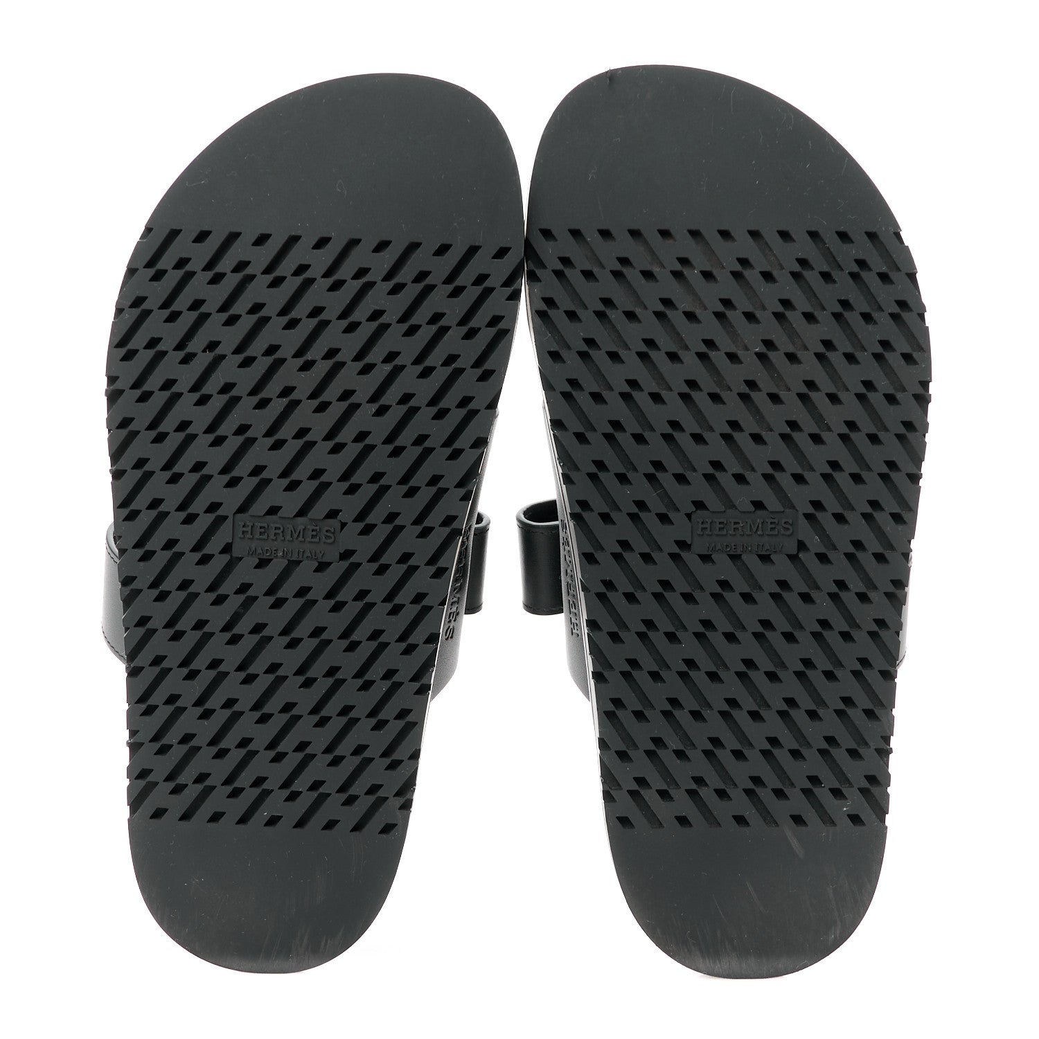 Hermes Calfskin Womens Chypre Sandals 35 Black 5 of 9