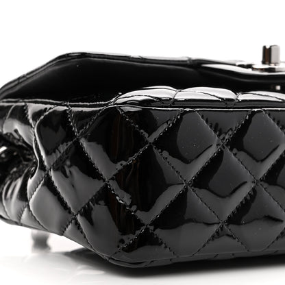 Chanel Patent Calfskin Quilted Mini Rectangular Flap Black 9 of 11