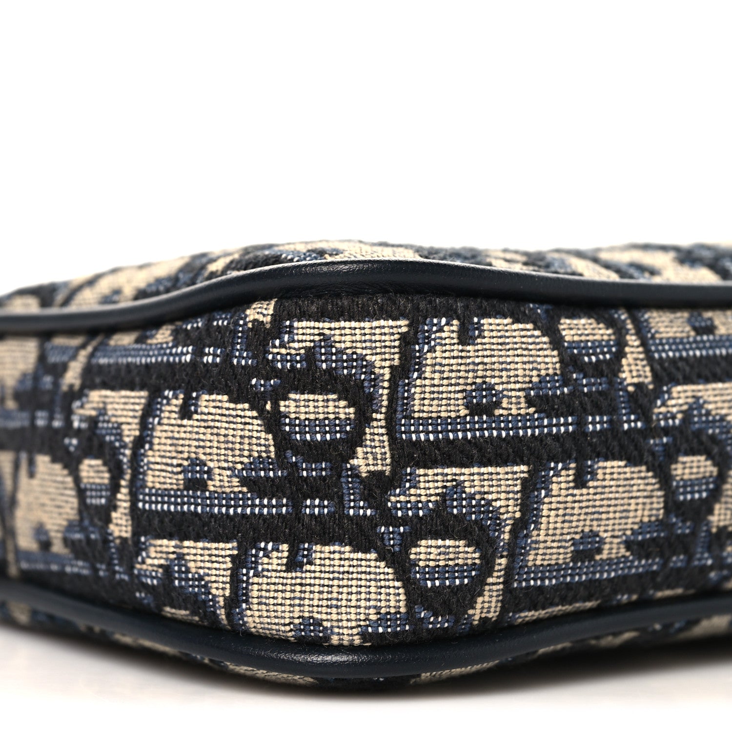 Christian Dior Oblique Bow Pouch With Chain Blue 1840451