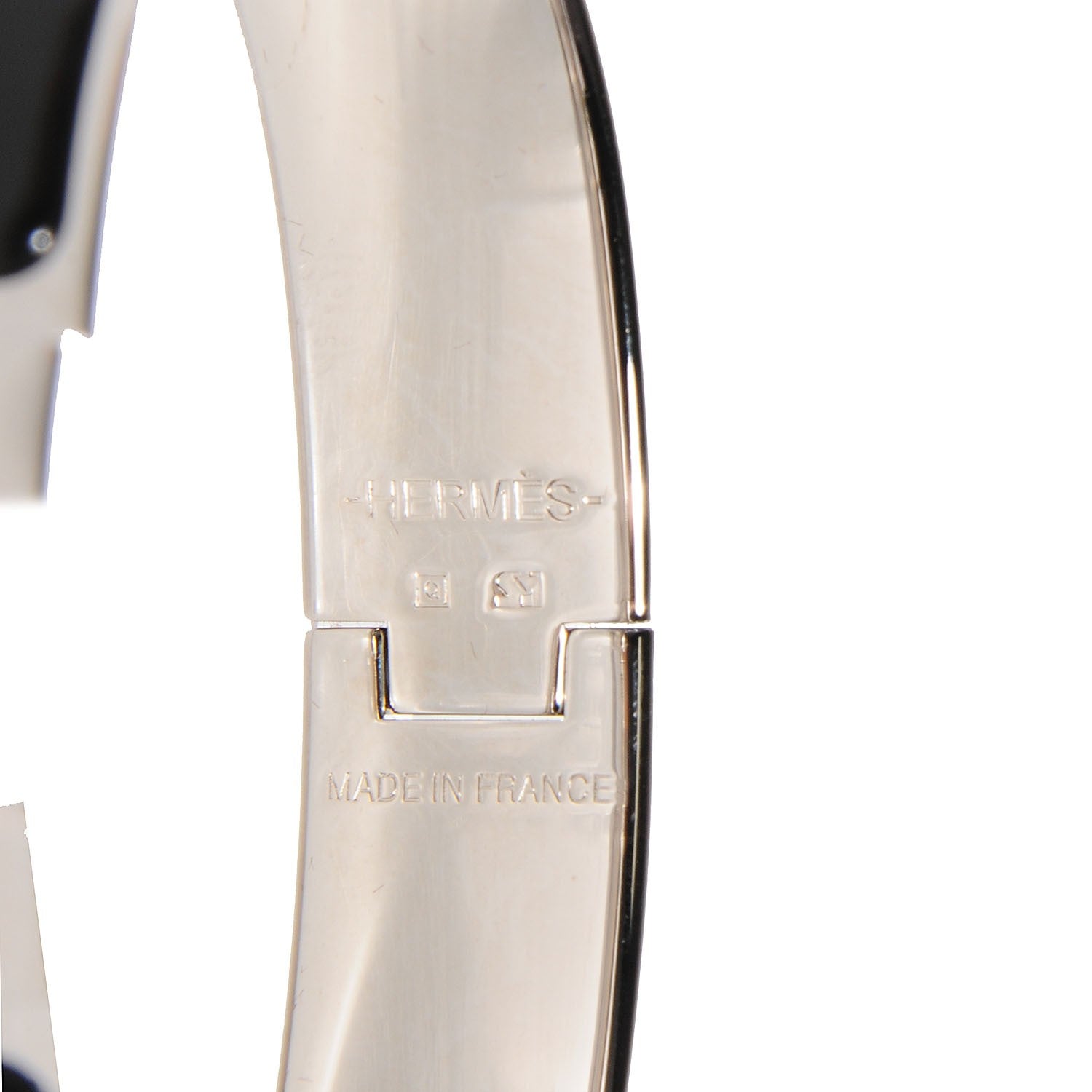 Hermes Enamel Narrow Clic Clac H Bracelet PM Black 3 of 5