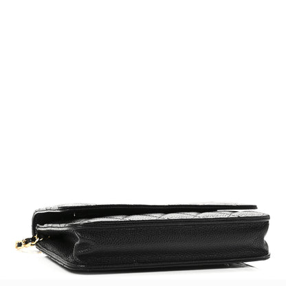 Chanel Caviar Quilted Wallet On Chain WOC Black 4 of 13