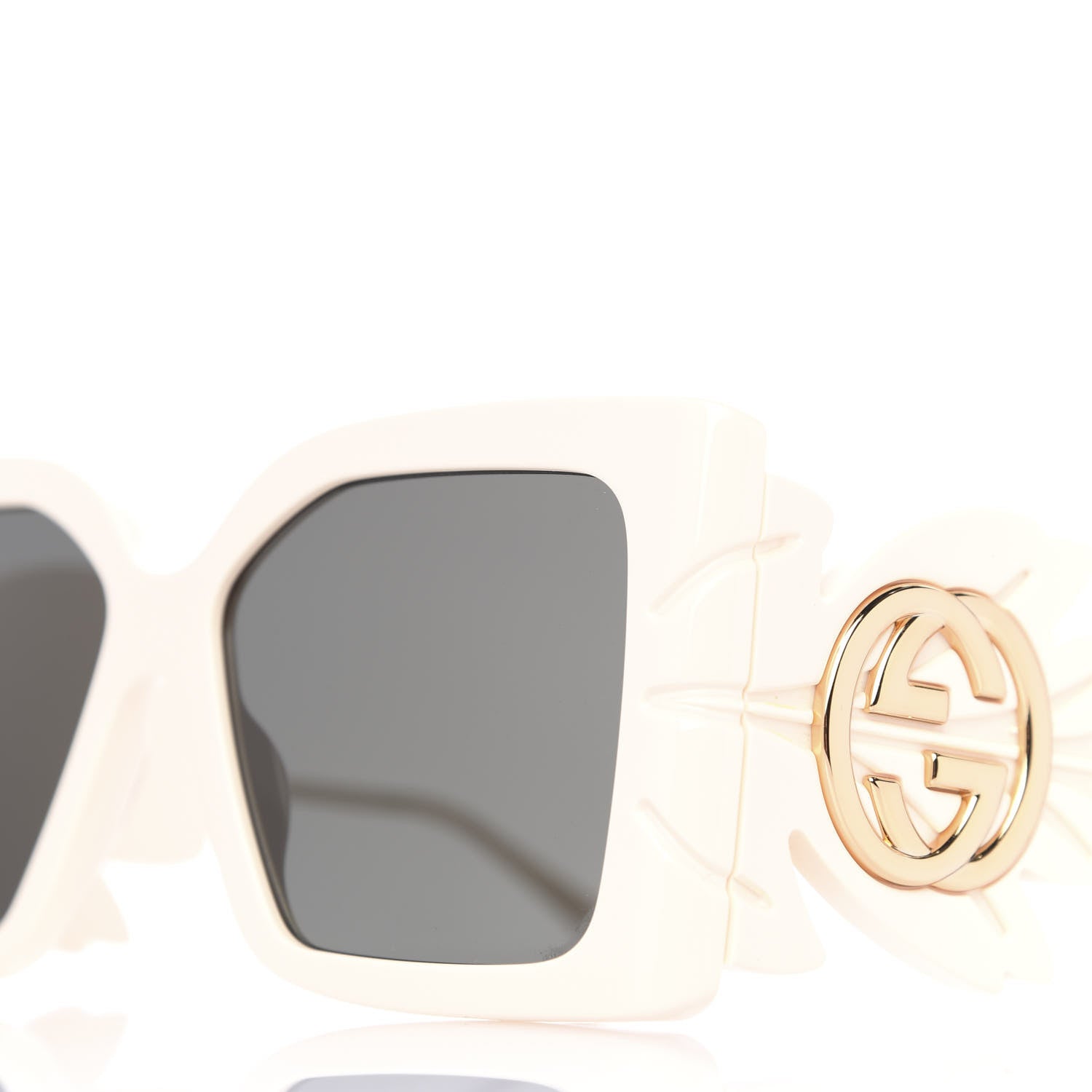 Gucci Acetate Square Frame Wing Sunglasses GG0535S Ivory 8 of 8