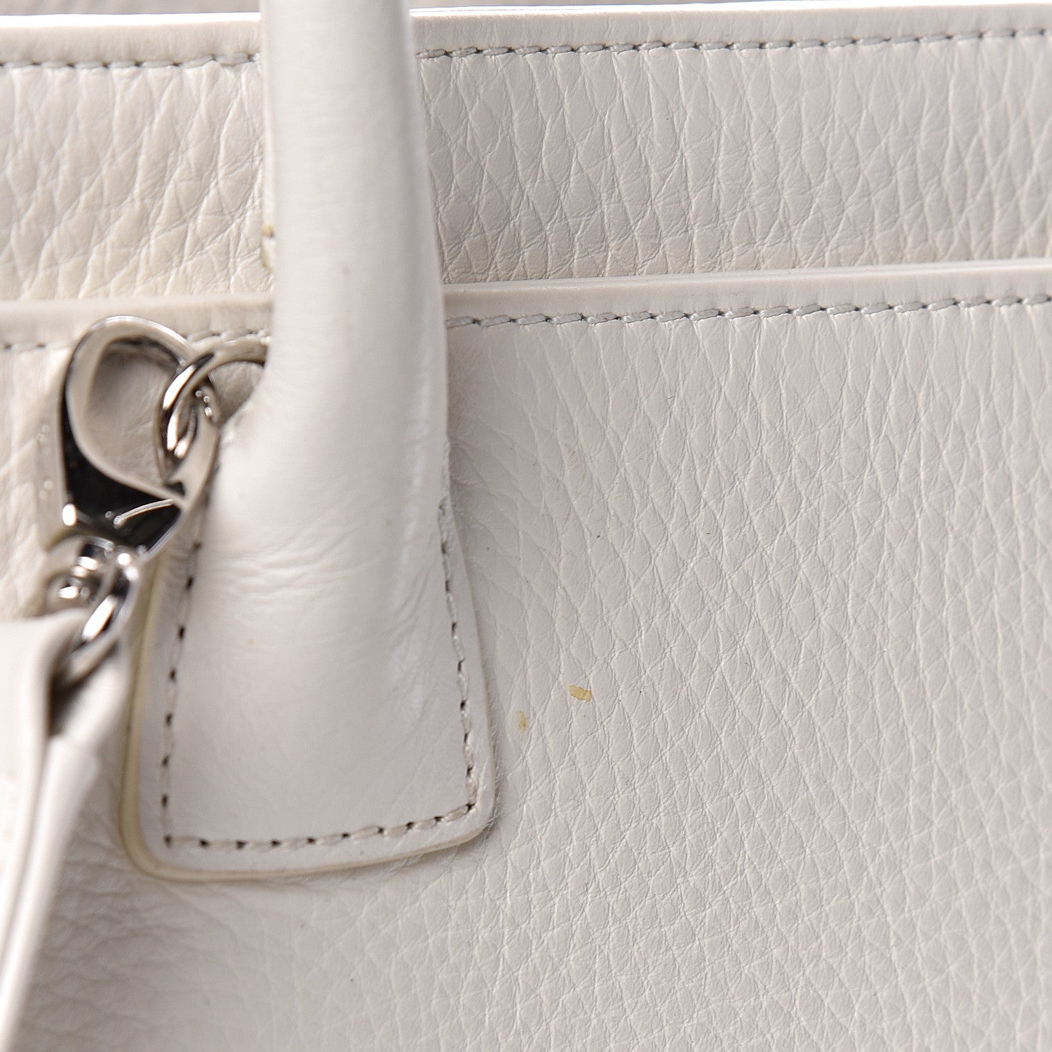 Chanel Calfskin Cerf Executive Shopper Tote White 14 of 18