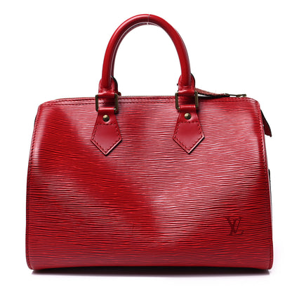Louis Vuitton Epi Speedy 25 Castillan Red 1 of 8