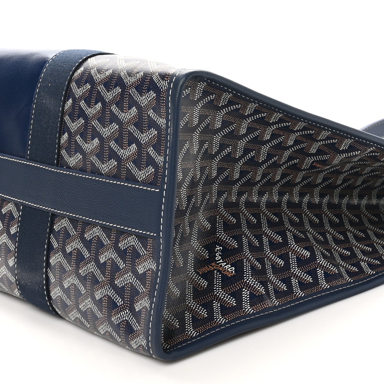 Goyard Goyardine Villette Tote Blue 10 of 10