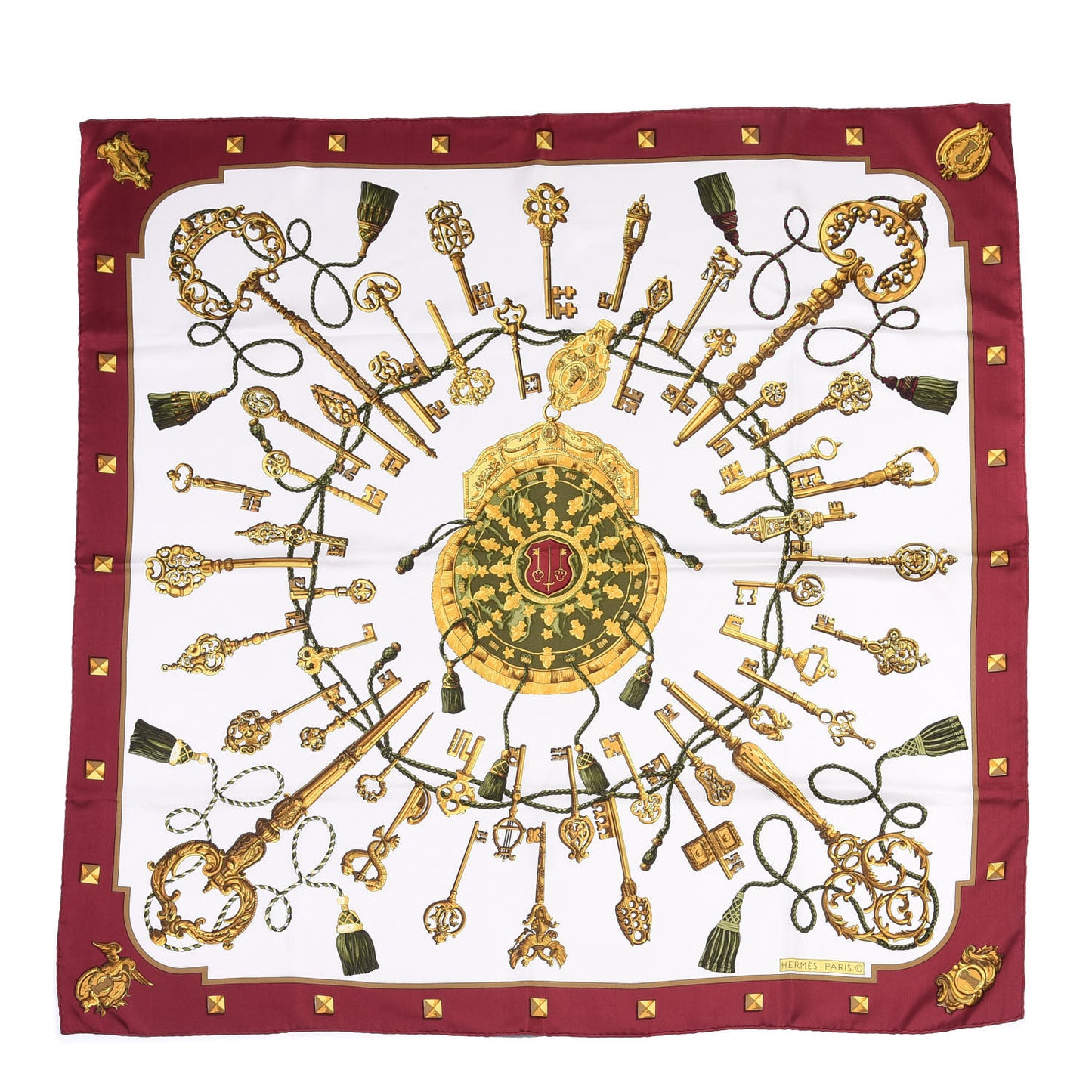 Silk Keys Les Cles Scarf 90