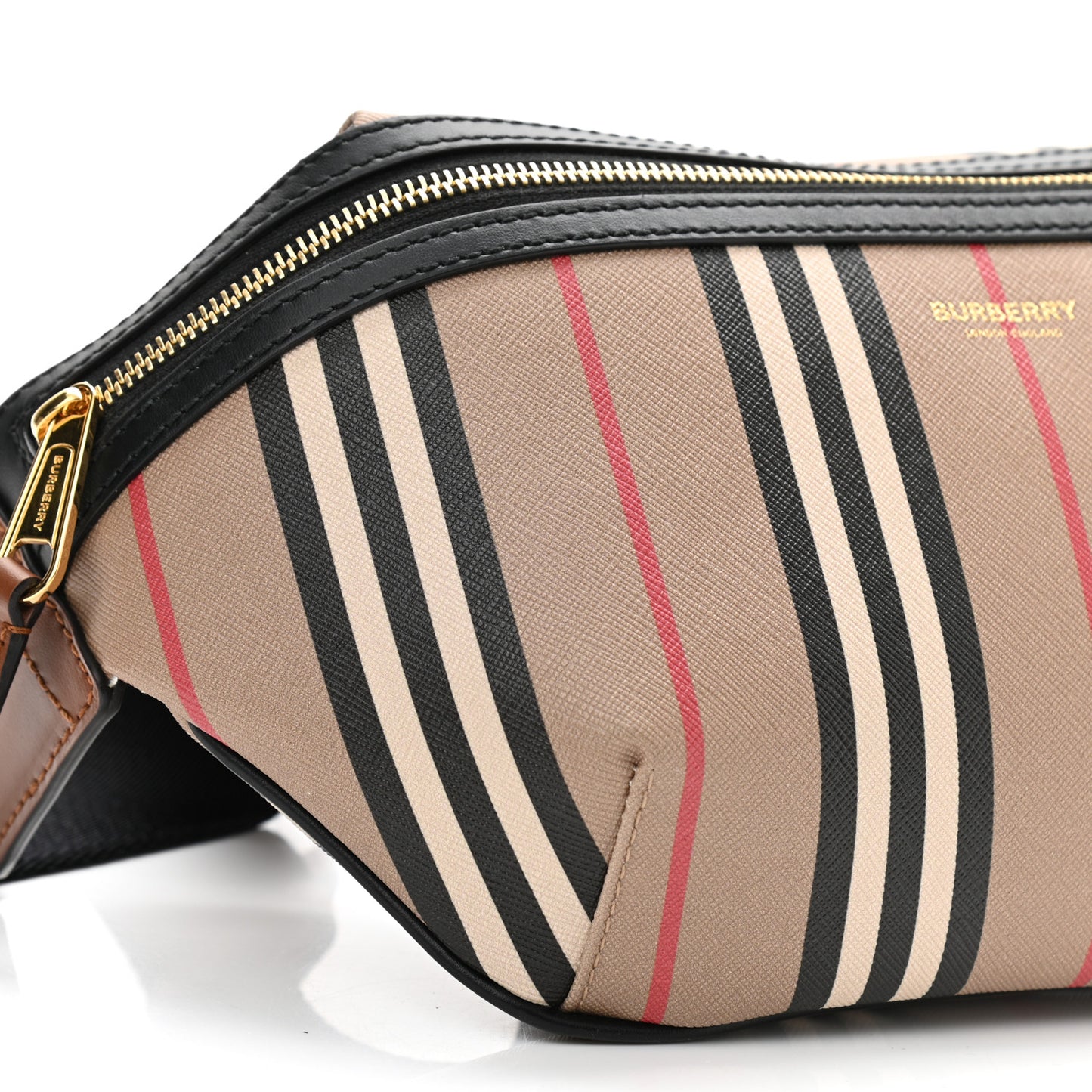 E-Canvas Icon Stripe Sonny Bum Bag Archive Beige