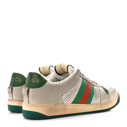 Gucci Nylon Nubuck Web Womens Screener Sneakers Mystic 36.5 Dusty Milk 4 of 10