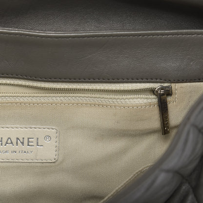 Chanel Washed Lambskin Quilted Maxi Chain Around Flap Taupe 9 of 12