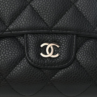 Chanel Caviar Quilted Long Flap Wallet Black 10 of 10