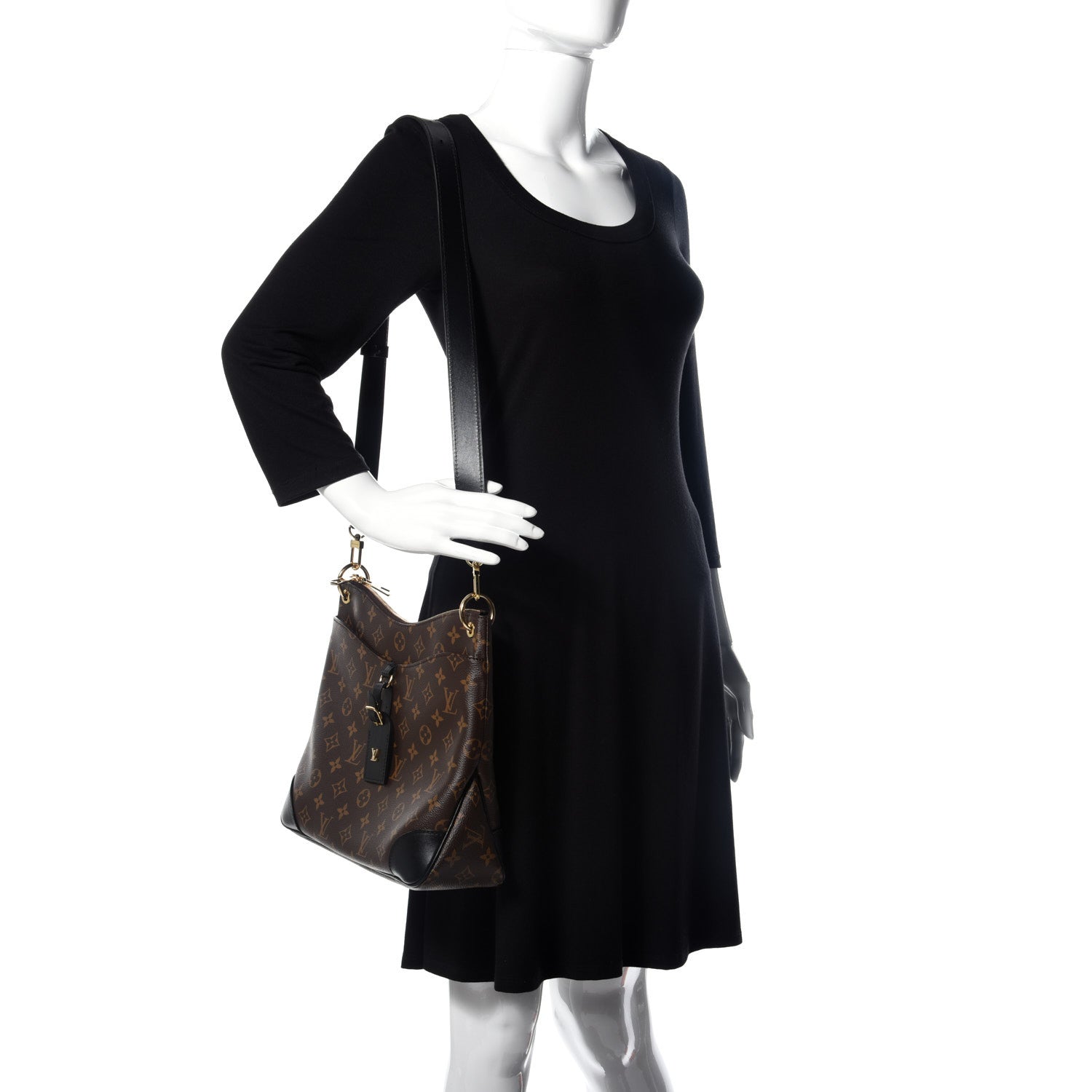 Louis Vuitton Monogram Odeon MM Black 2 of 16