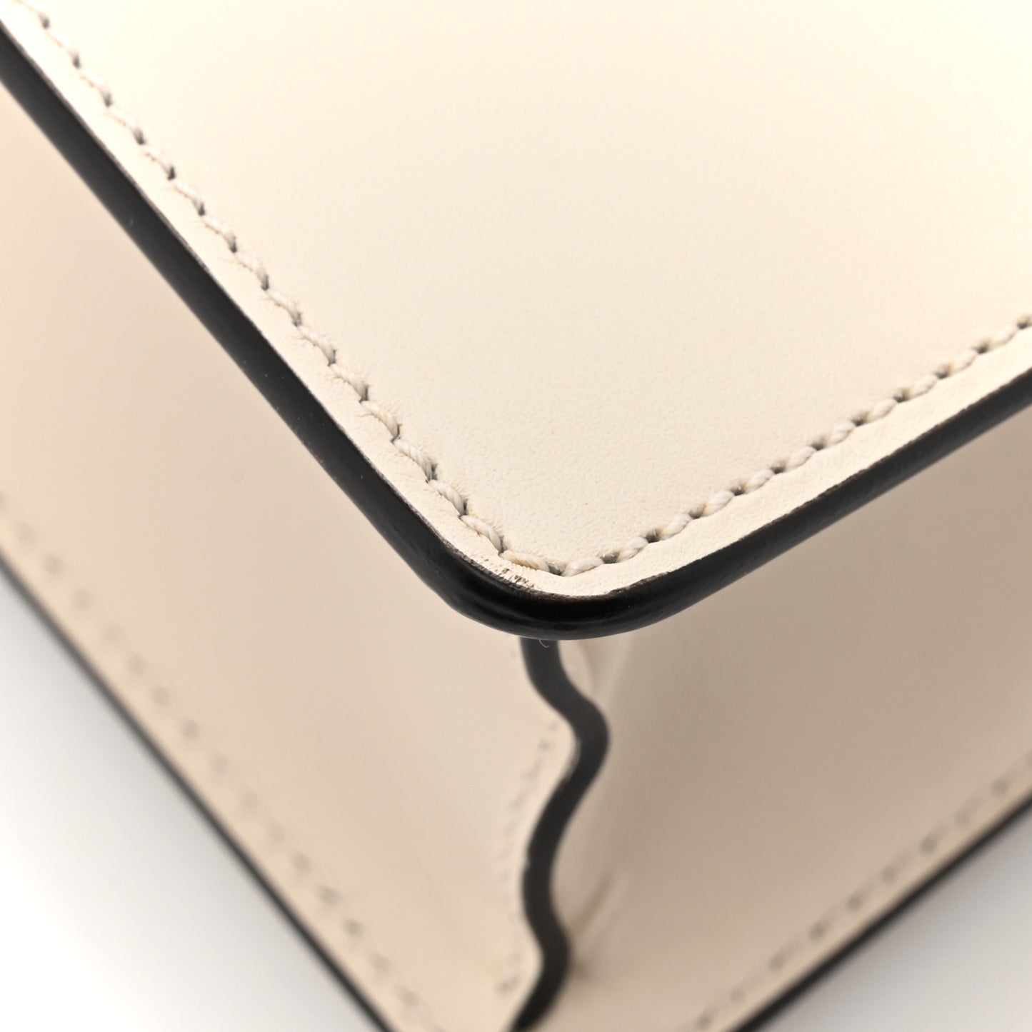 Calfskin Small Sylvie Shoulder Bag Off White