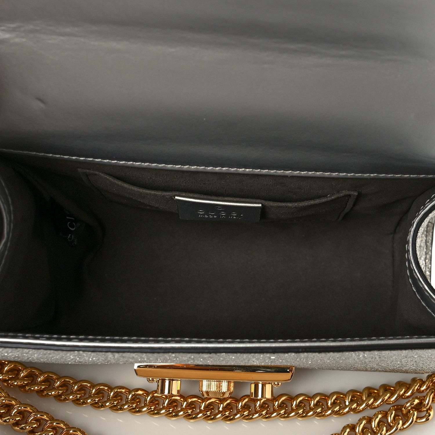 Gucci Galassia Small Padlock Shoulder Bag Argento 5 of 15