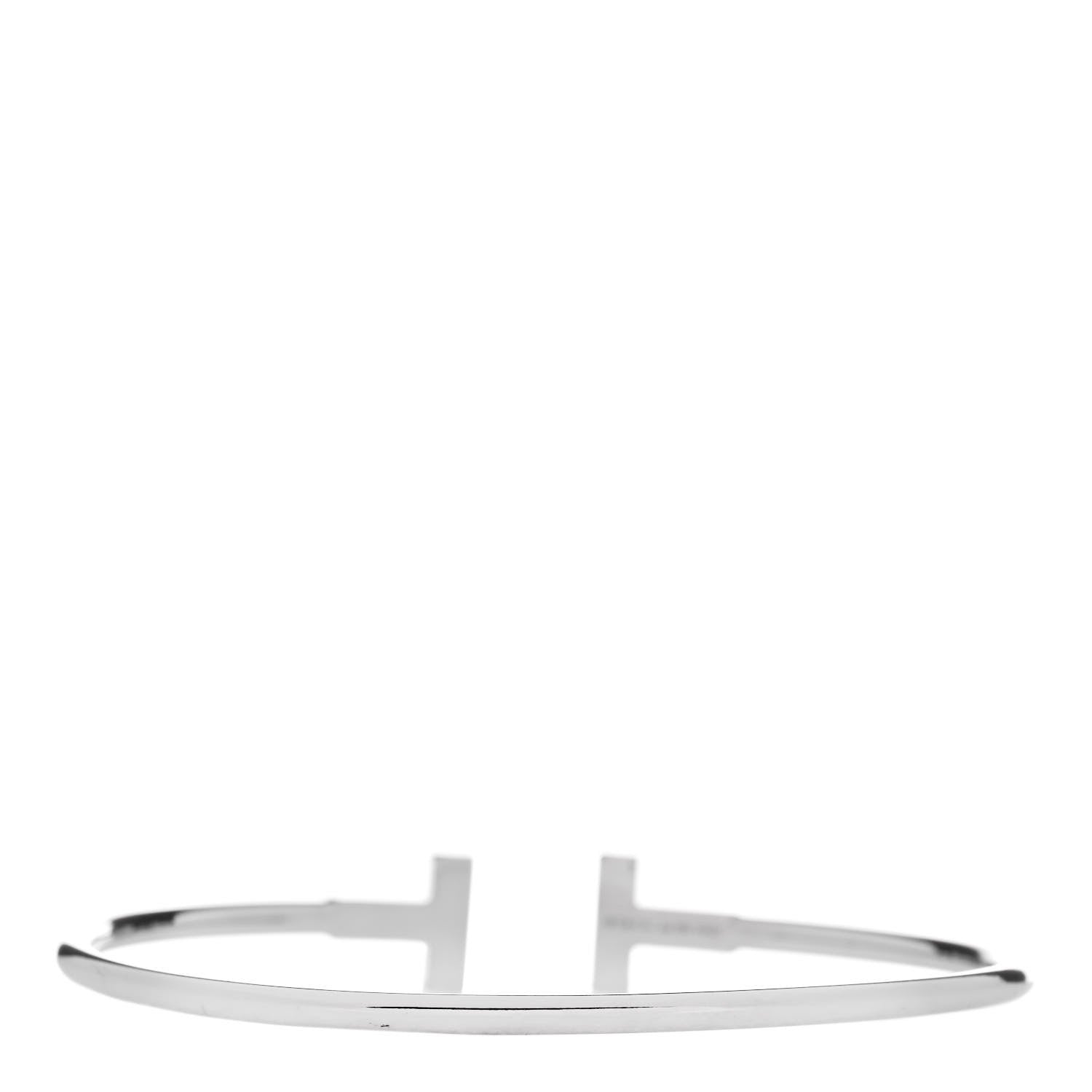 Tiffany 18K White Gold T Wire Bracelet 2 of 4