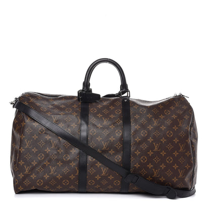 Louis Vuitton Monogram Macassar Keepall Bandouliere 55 1 of 7
