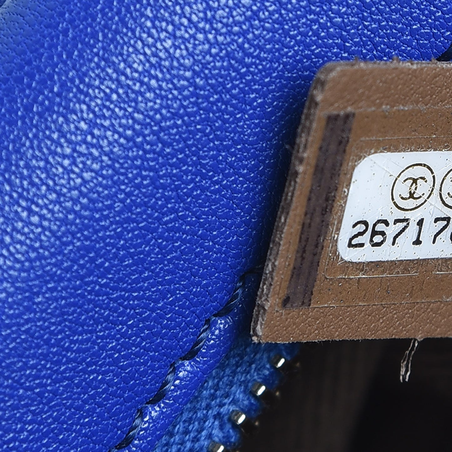 Goatskin Quilted Small Casual Trip Camera Case Blue