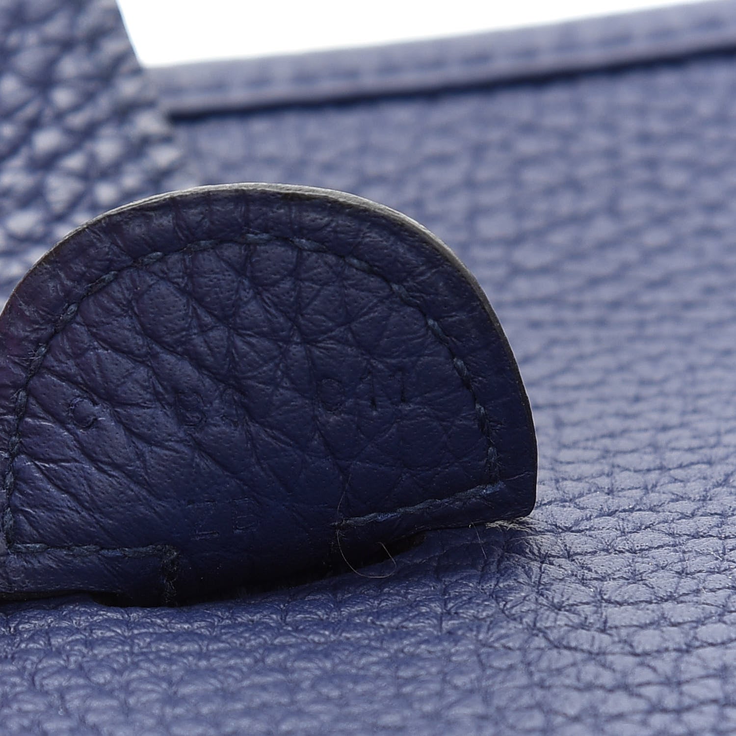 Hermes Taurillon Clemence Evelyne III PM Bleu Encre 7 of 9