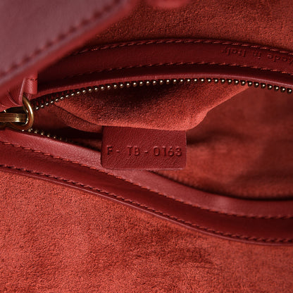 Celine Supple Calfskin Medium Phantom Luggage Red 7 of 10