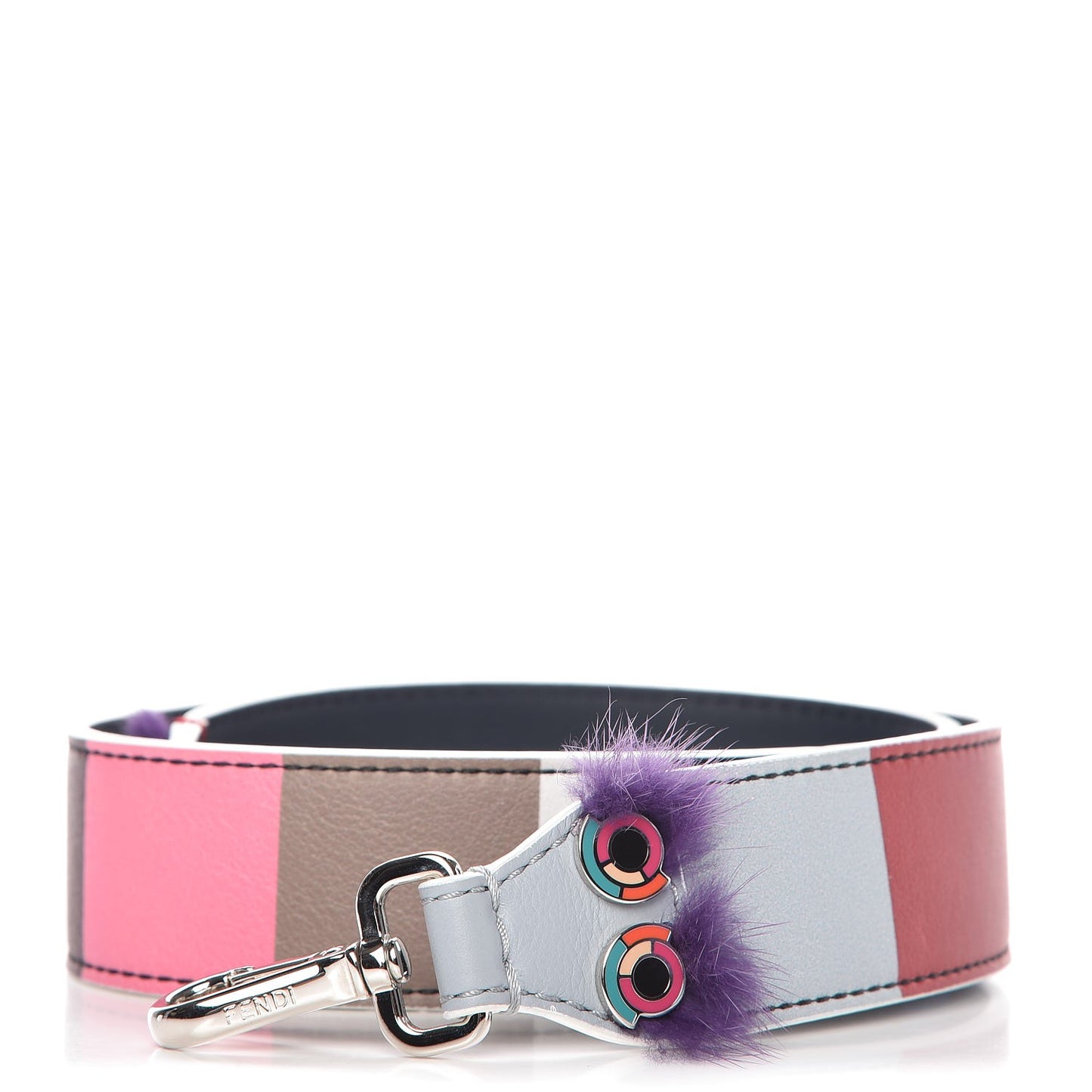 Vitello Dolce Mink Fur Hypnoteyes Striped Strap You Multicolor Lavagna