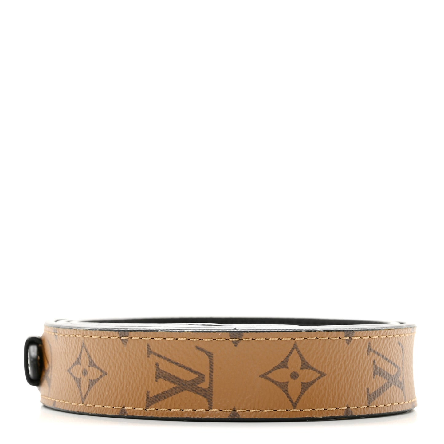 Reverse Monogram Bandouliere Shoulder Strap XL Black
