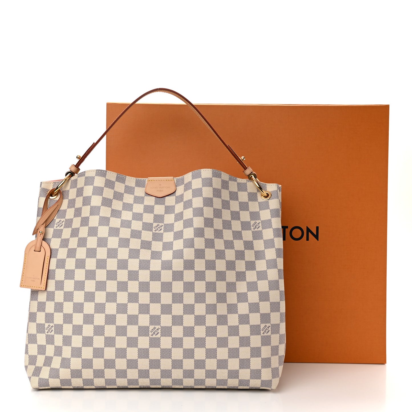 Damier Azur Graceful MM Rose Ballerine