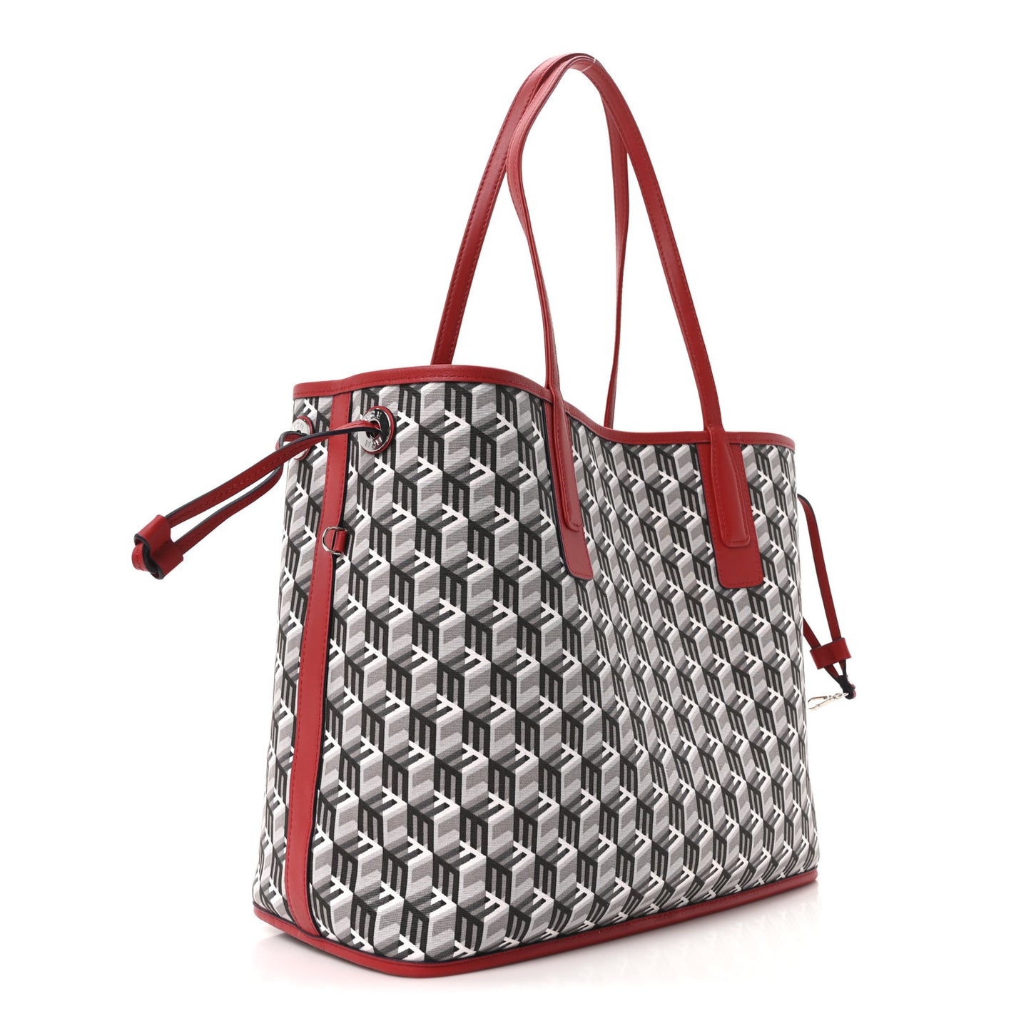 Visetos Medium Liz Reversible Shopper Tote Candy Red