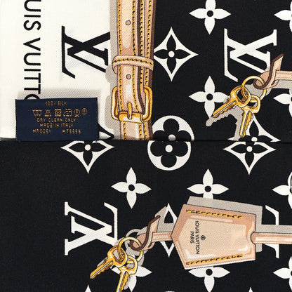 Louis Vuitton Silk Monogram Confidential Bandeau Black 3 of 3