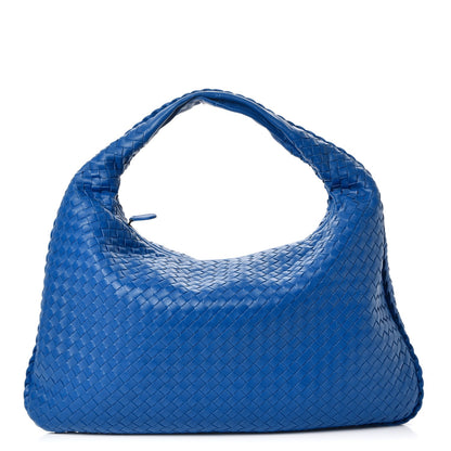 Bottega Veneta Nappa Intrecciato Large Veneta Hobo Signal Blue 1 of 8