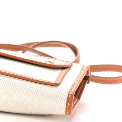 Burberry Canvas Calfskin Pocket Crossbody Bag Tan 8 of 8