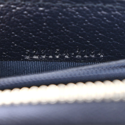 Gucci GG Supreme Monogram Textured Dollar Calfskin Web Ophidia Zip Around Wallet Beige Blue 13 of 18