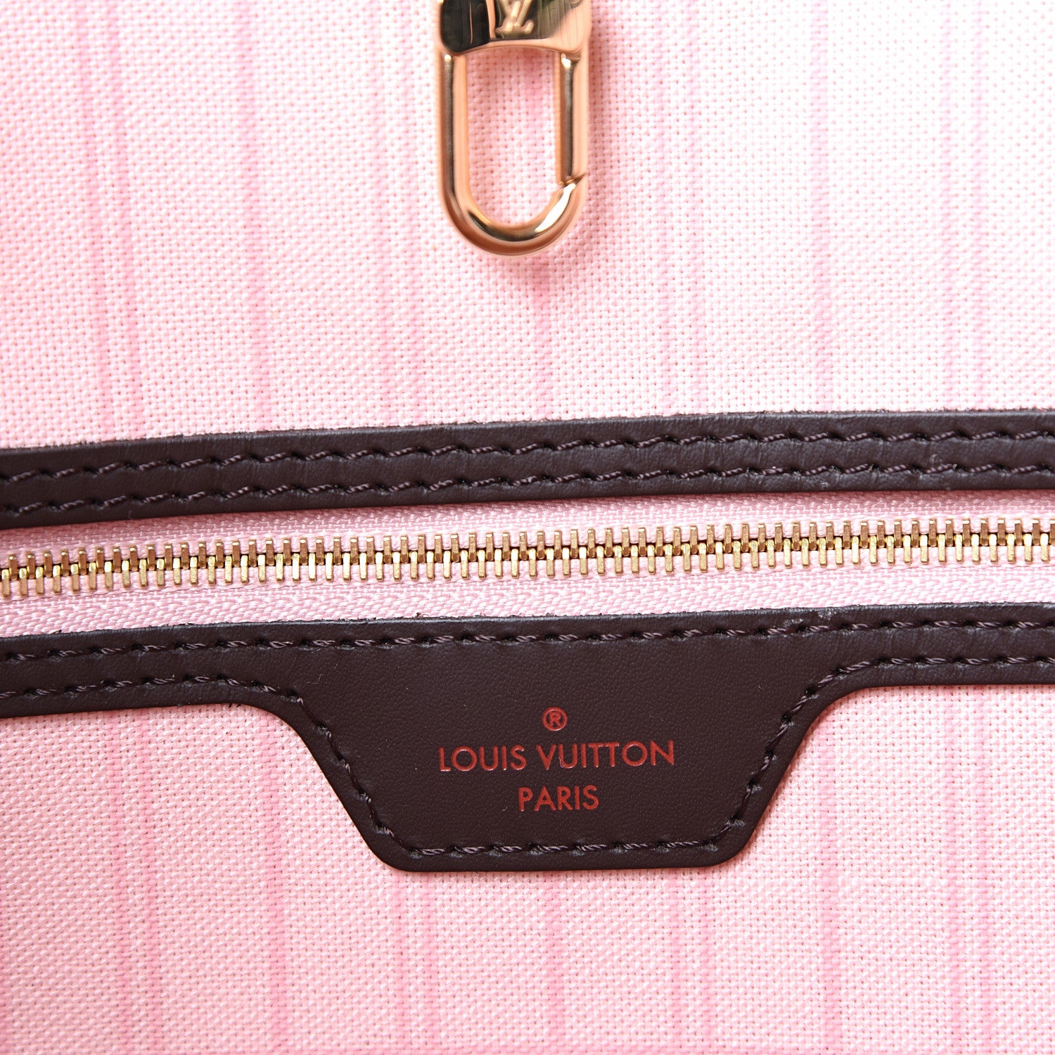 Louis Vuitton Damier Ebene Neo Neverfull MM Rose Ballerine 6 of 13