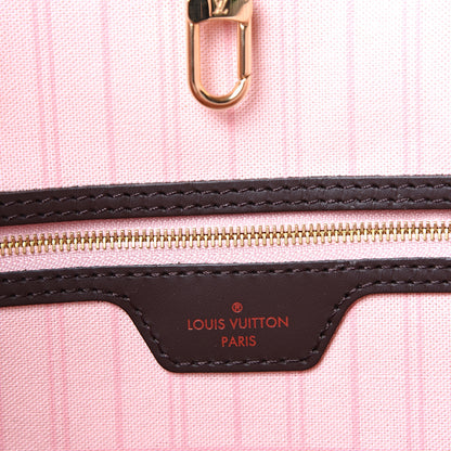 Louis Vuitton Damier Ebene Neo Neverfull MM Rose Ballerine 6 of 13