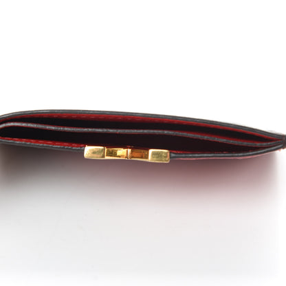 Louis Vuitton Calfskin Monogram Kimono Tote Card Holder Cherry 8 of 10
