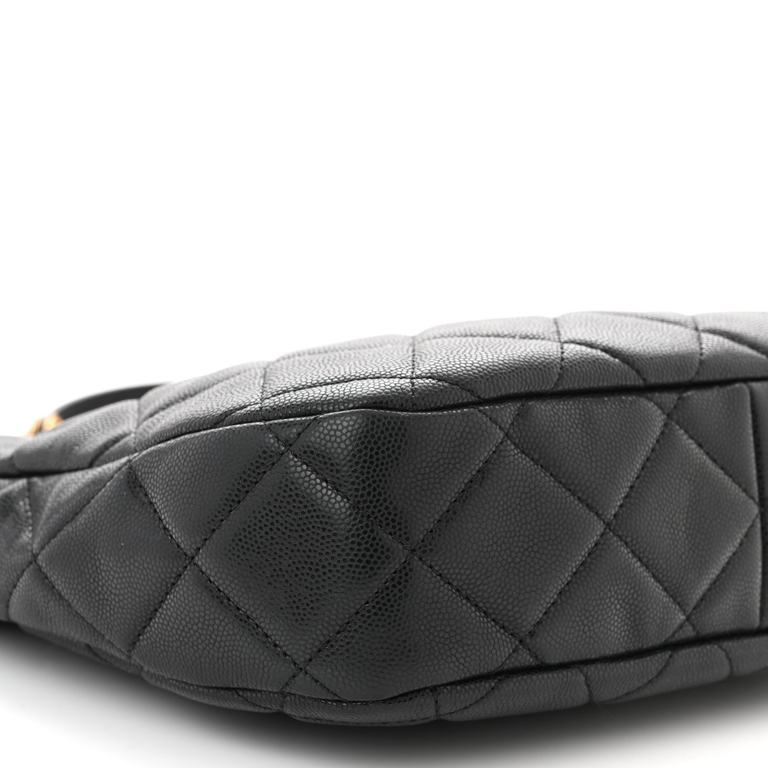 Chanel Caviar Quilted Twist Your Buttons Hobo Black 9 of 11
