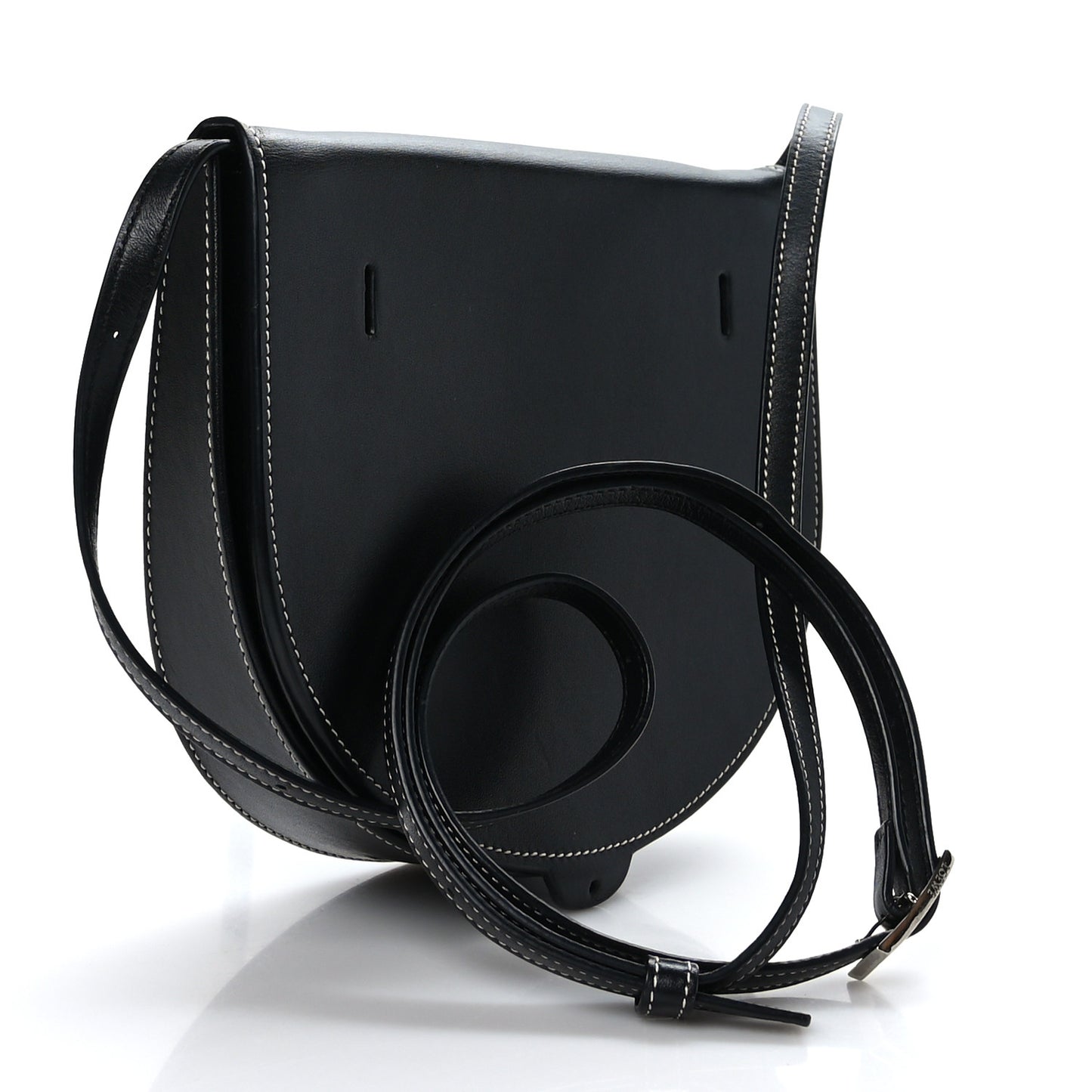 Soft Calfskin Heel Bag Black