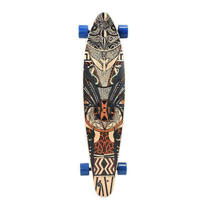 Hermes Maple Wood Long Board Skateboard 1 of 10