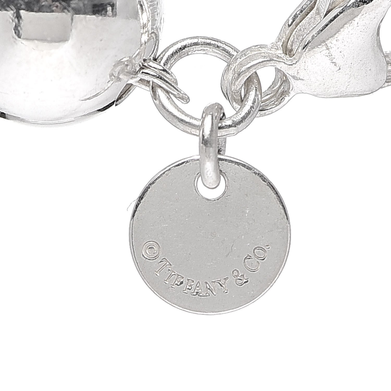Tiffany Sterling Silver 10mm HardWear Ball Bracelet 4 of 6