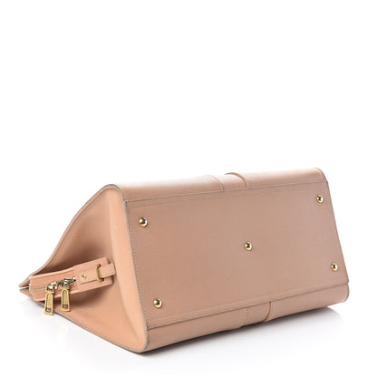 Saint Laurent Textured Calfskin Large Cabas ChYc Beige 4 of 13