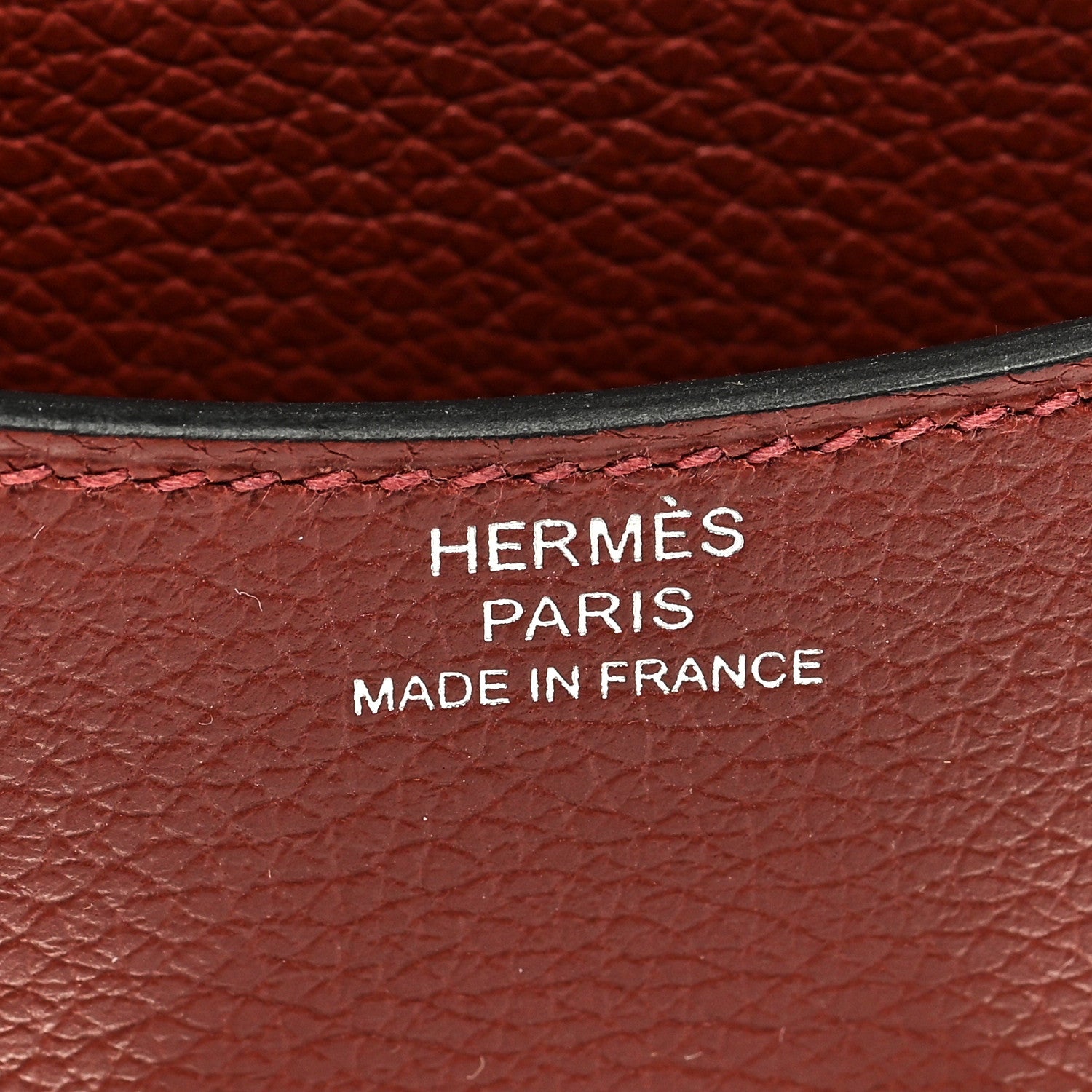 Hermes Evercolor Constance Slim Wallet Rouge H 7 of 8