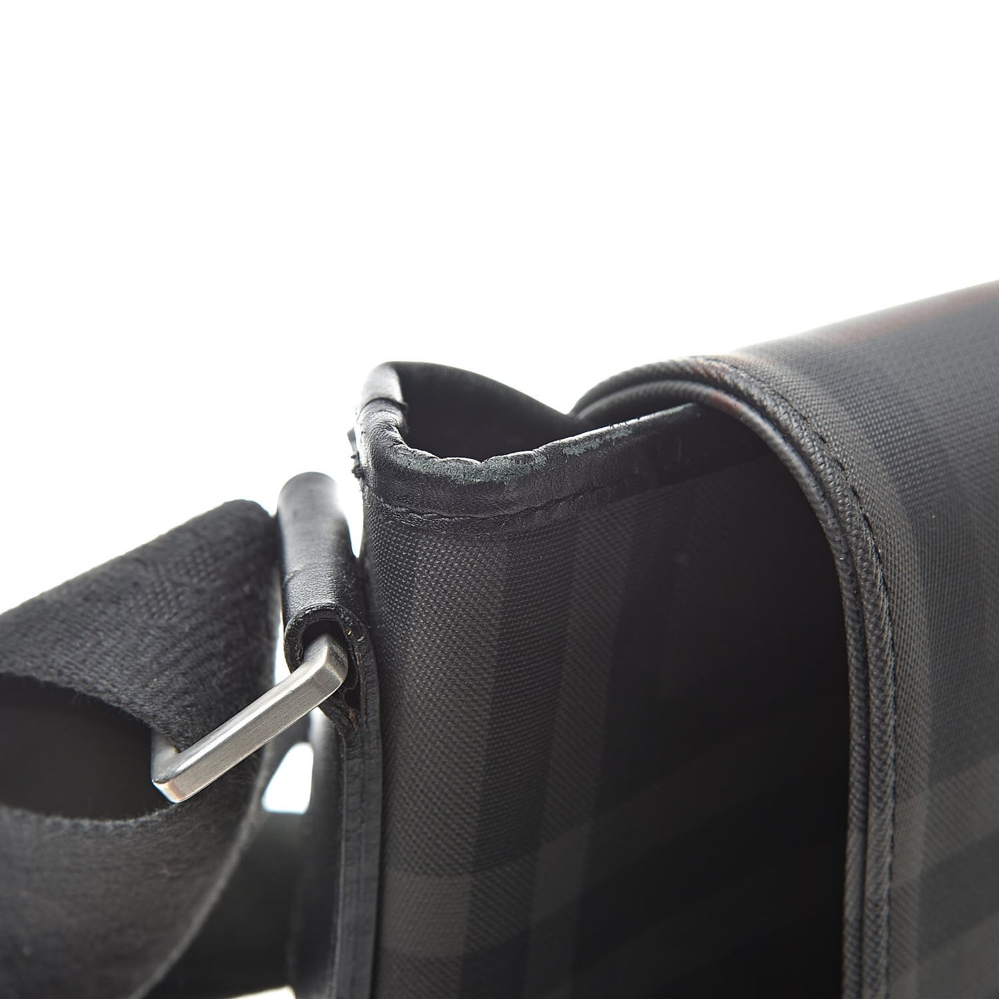 Nylon Smoked Check Messenger Bag