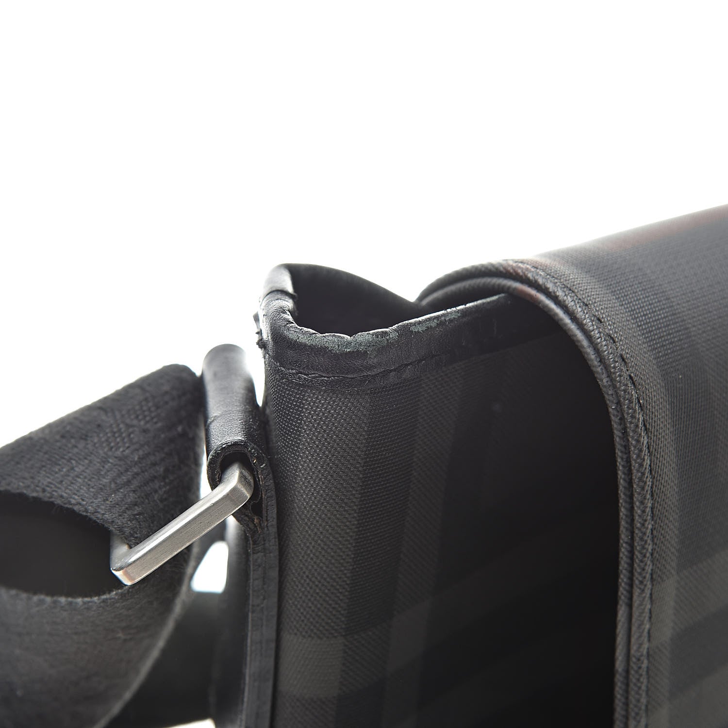 Burberry Nylon Smoked Check Messenger Bag 14 of 17