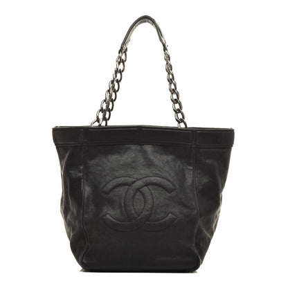 Chanel Distressed Caviar Outdoor Ligne Tote Black 1 of 9
