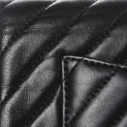 Chanel Lambskin Chevron Quilted Mini Rectangular Flap So Black 16 of 22