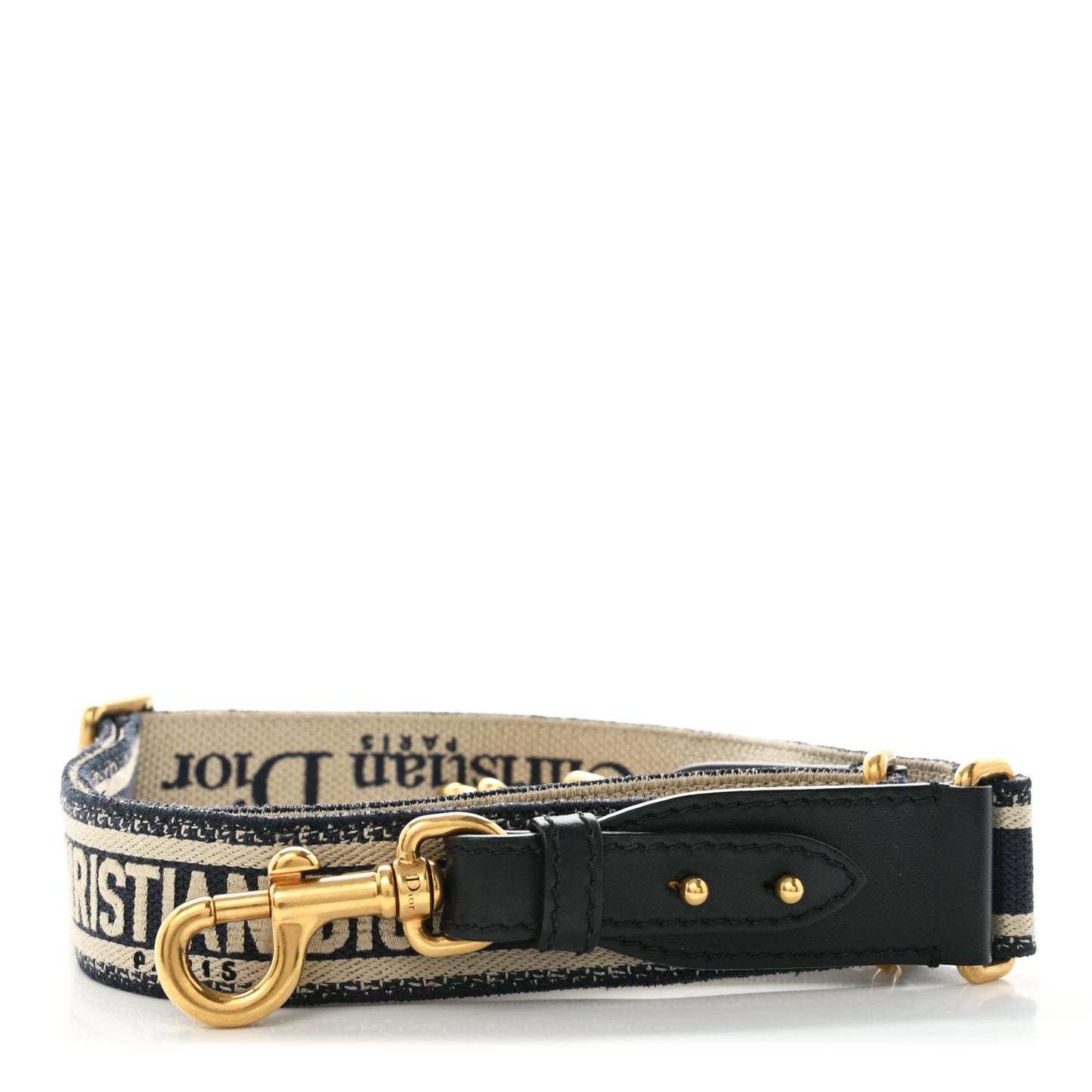 Canvas Embroidered Shoulder Strap Blue
