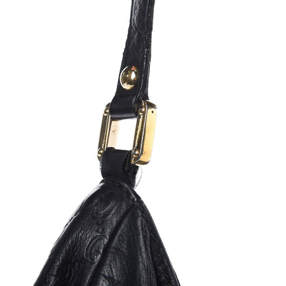 Gucci Guccissima Large New Ladies Web Hobo Black 19 of 20