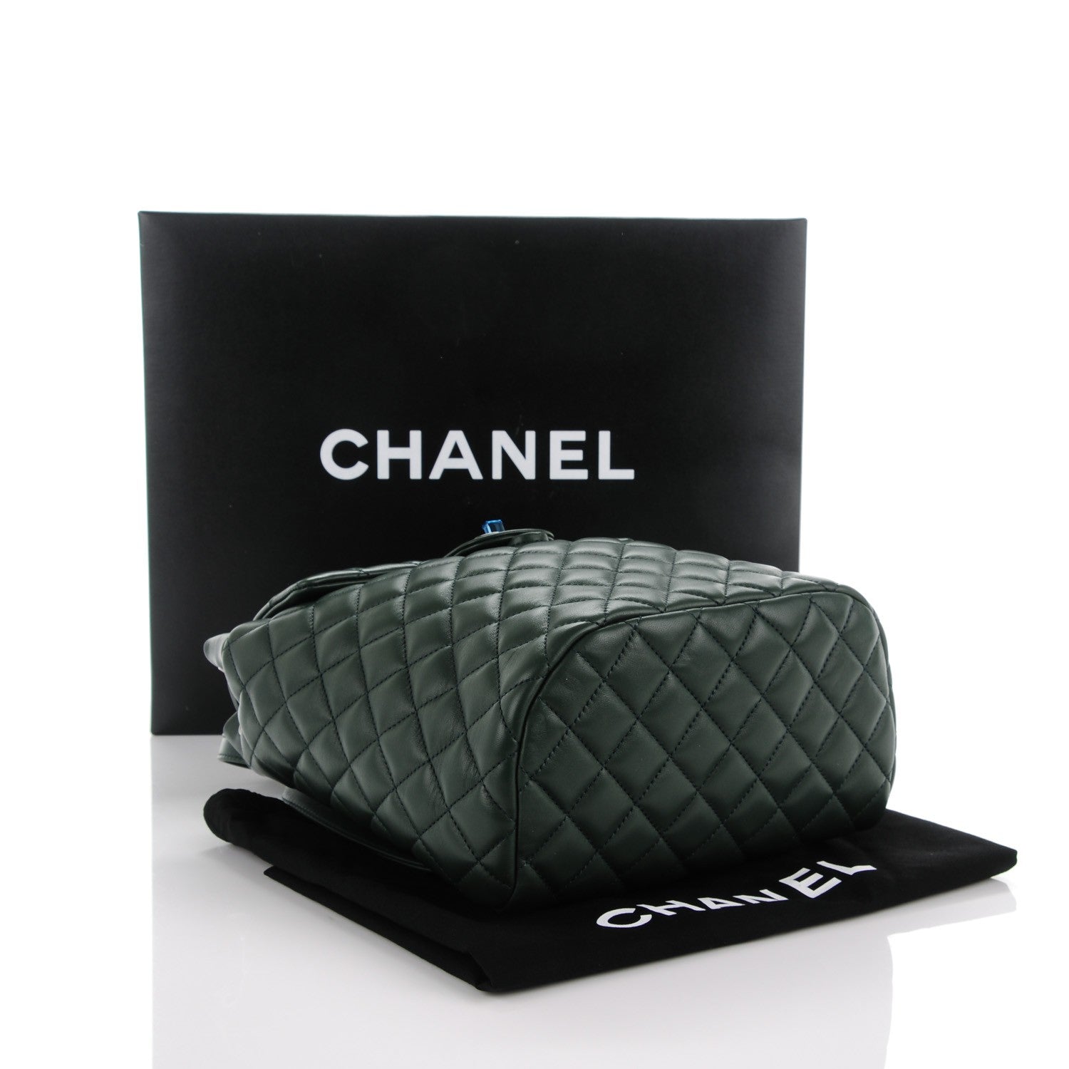 Chanel Lambskin Quilted Small Urban Spirit Backpack Dark Green 4 of 8